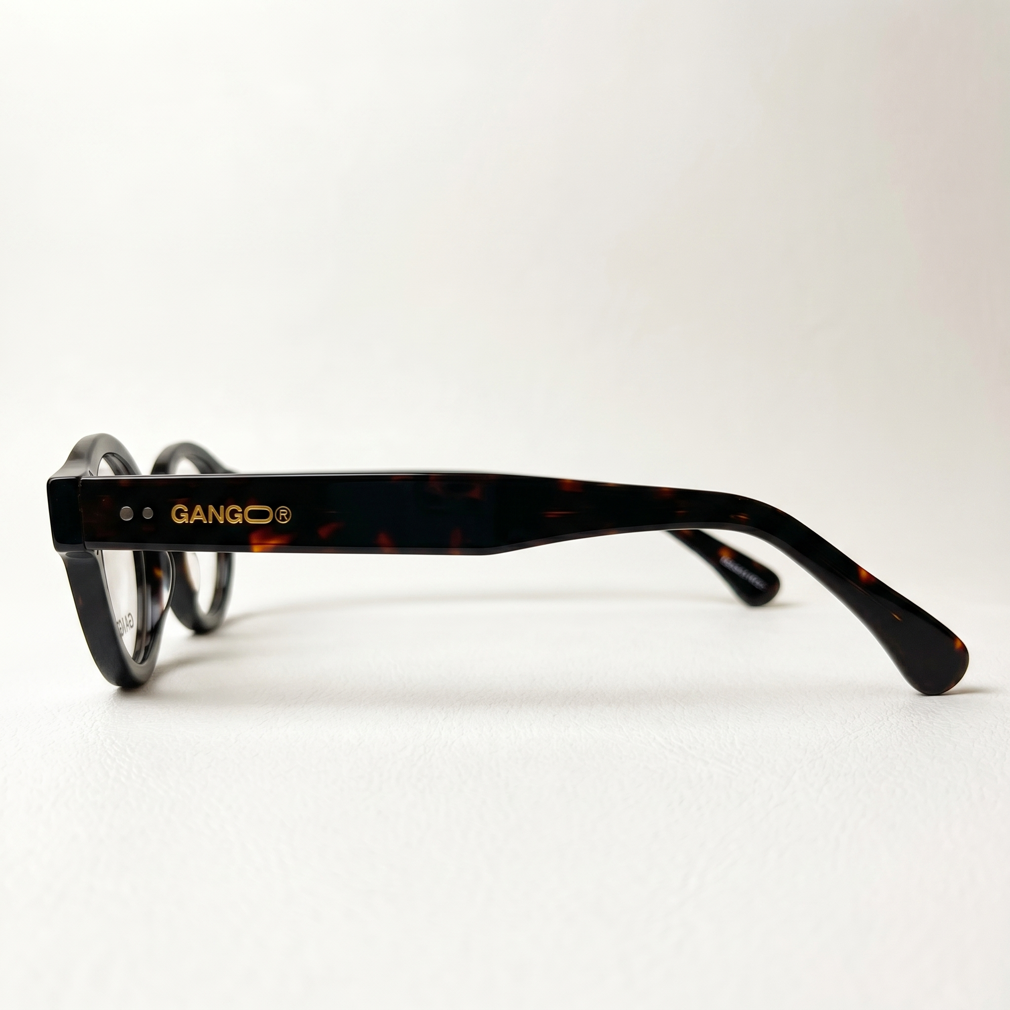 Lunettes de vue WAY noires unisex – vue de profil – Gango Brand