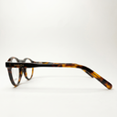 Lunettes de vue NILO noires unisex – détail de la monture – Gango Brand