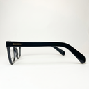 Lunettes de vue RAYO noires unisex – détail de la monture – Gango Brand