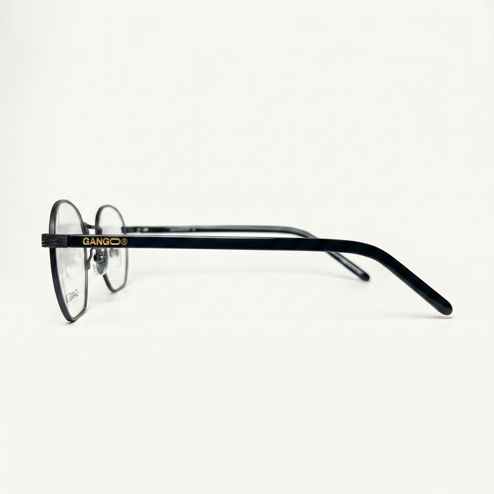 Lunettes de soleil IBIZA noires unisex – détail de la monture – Gango Brand