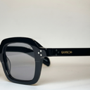 Lunettes de soleil OASIS noires unisex – détail de la monture – Gango Brand
