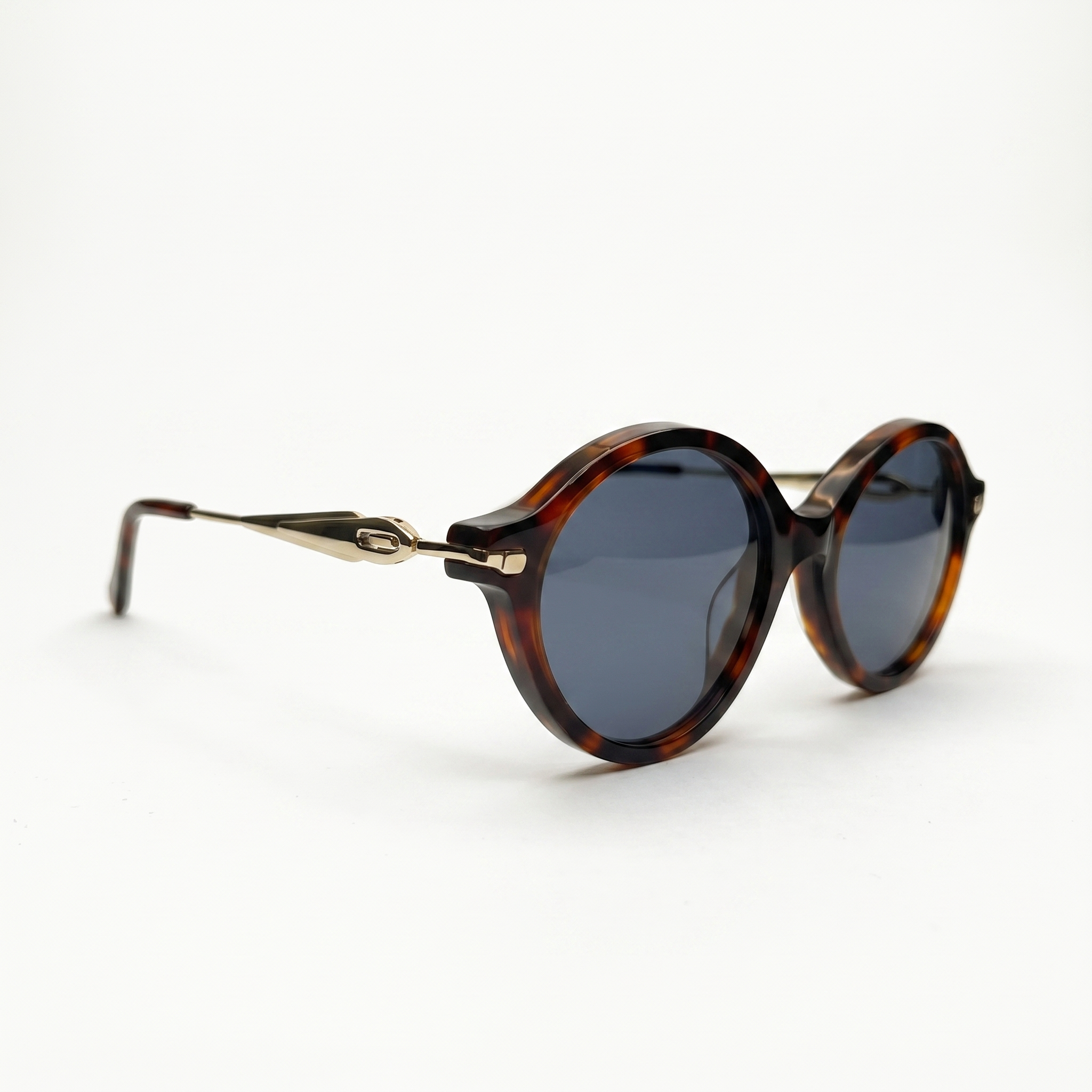 Lunettes de soleil HAVANA marron unisex – vue trois quarts – Gango Brand
