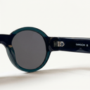 Lunettes de soleil LAGOON vertes unisex – détail de la monture – Gango Brand