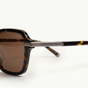 Lunettes de soleil SUNSET marron unisex – vue trois quarts – Gango Brand