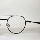 Lunettes de vue VECTRA noires unisex – détail de la monture – Gango Brand