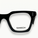 Lunettes de vue SOLANA noires unisex – porté – Gango Brand