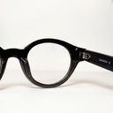 Lunettes de vue AURO noires unisex – vue trois quarts – Gango Brand