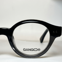 Lunettes de vue AURO noires unisex – détail de la monture – Gango Brand