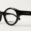 Lunettes de vue WAY noires unisex – vue trois quarts – Gango Brand