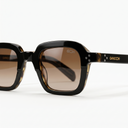 Lunettes de soleil BAMBO marron unisex – détail de la monture – Gango Brand