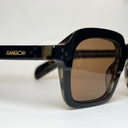 Lunettes de soleil BAMBO marron unisex – vue trois quarts – Gango Brand