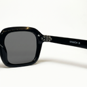 Lunettes de soleil AERO noires unisex – détail de la monture – Gango Brand