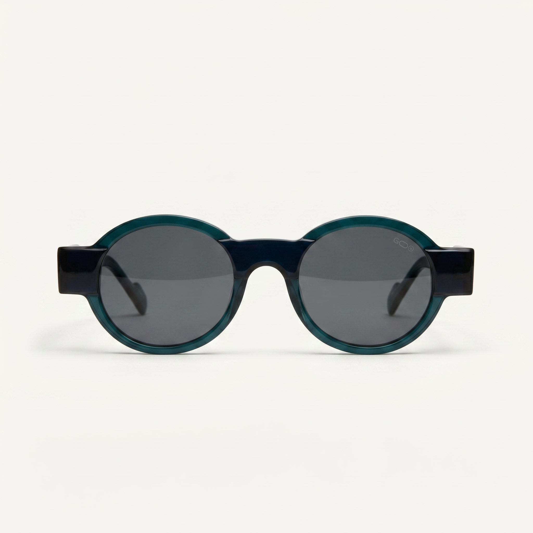 Lunettes de soleil LAGOON vertes unisex – vue de face – Gango Brand