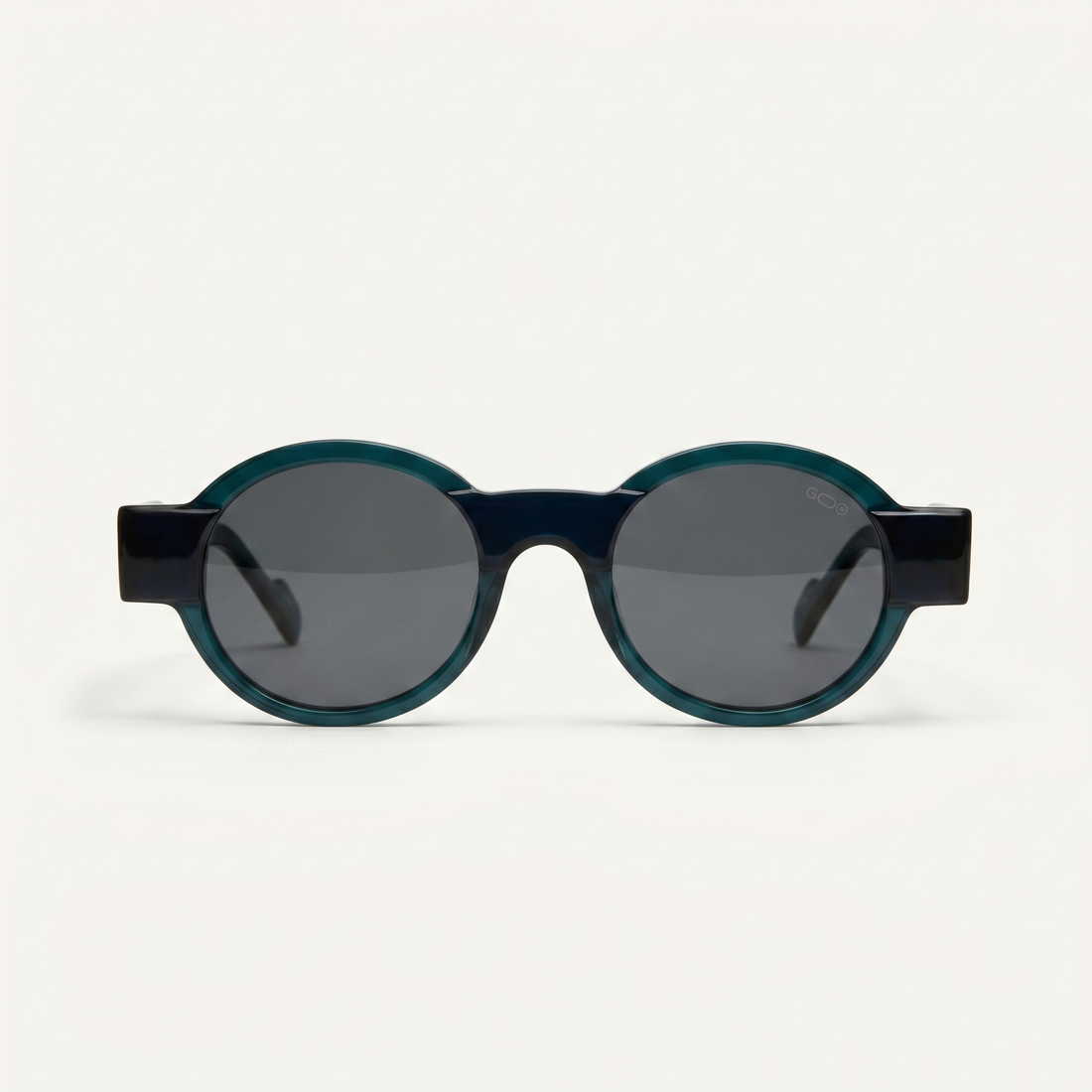 Lunettes de soleil LAGOON vertes unisex – vue de face – Gango Brand