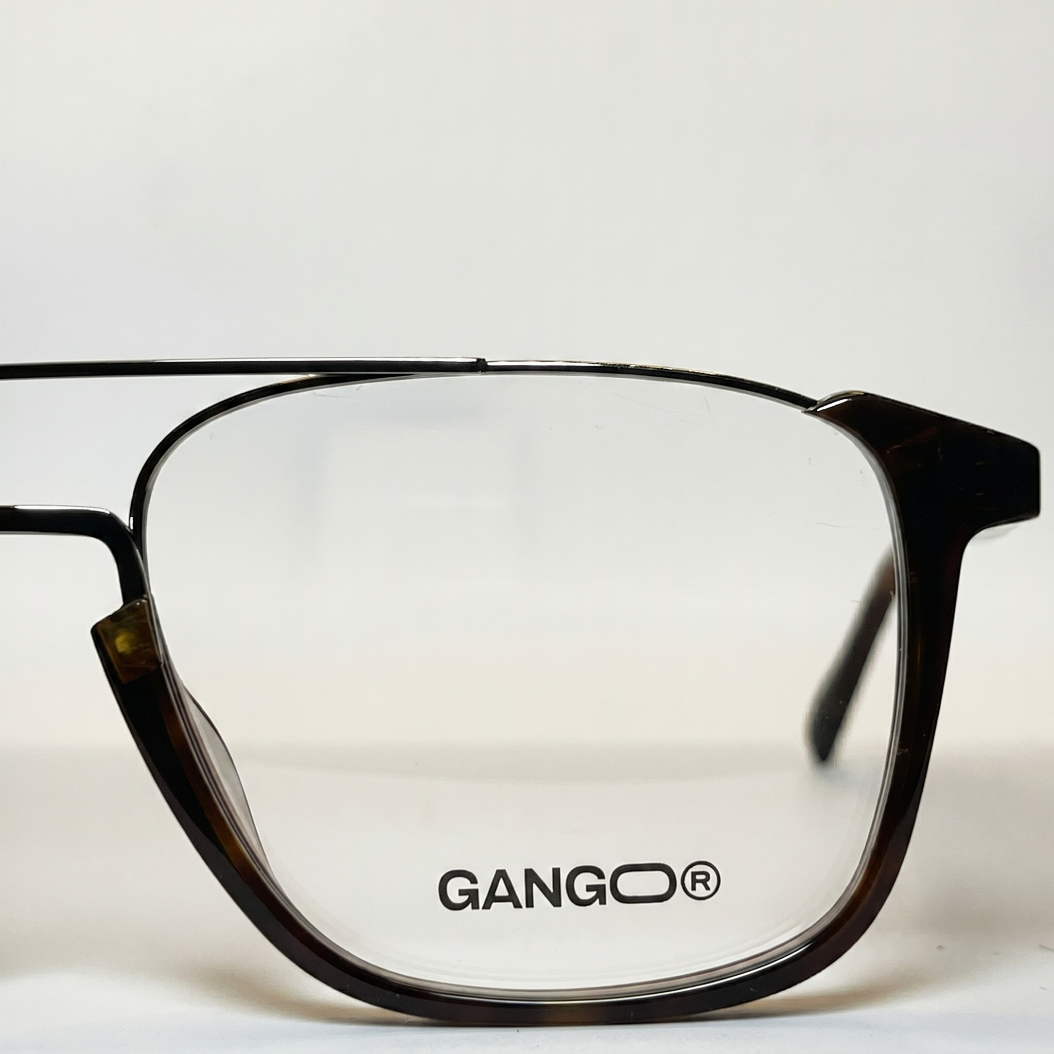 Lunettes de vue MARINA noires unisex – vue trois quarts – Gango Brand