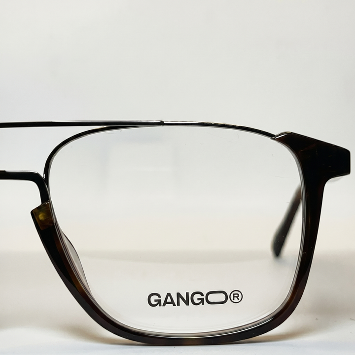 Lunettes de vue MARINA noires unisex – vue trois quarts – Gango Brand