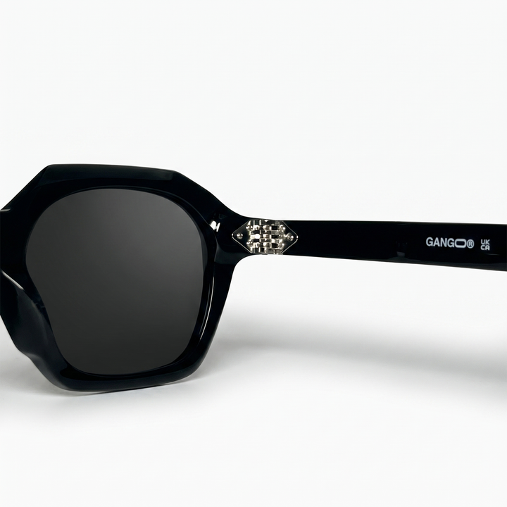 Lunettes de soleil NOVA noires unisex – vue arrière – Gango Brand