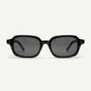 Lunettes de soleil MALIBU noires unisex – vue de face – Gango Brand